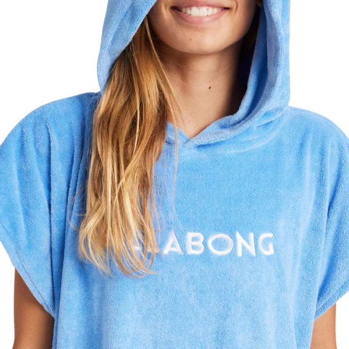 Billabong Girls Hoodie Towel Tidal Blue
