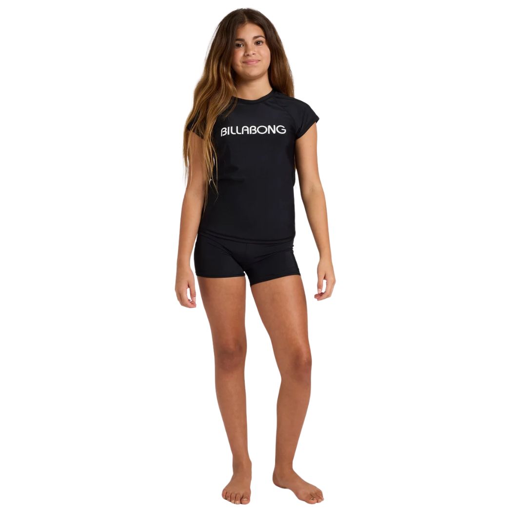 Billabong Girls Sun Chaser Bike Shorts Black White
