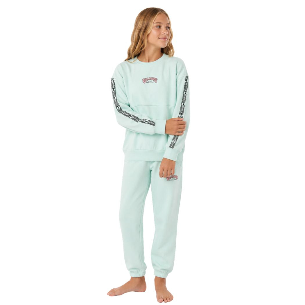 Billabong Girls Wave Of The Day Crew Mint Chip