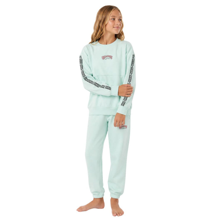 Billabong Girls Wave Of The Day Crew Mint Chip