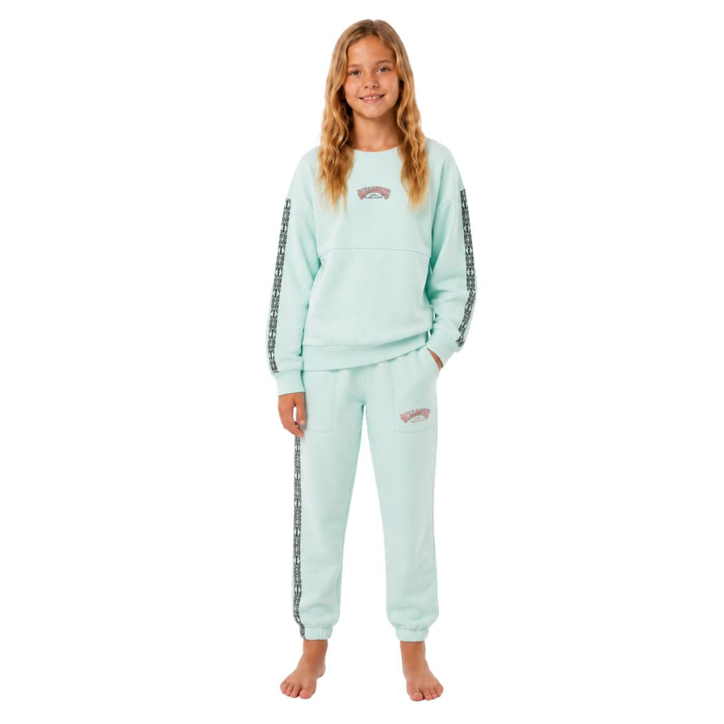 Billabong Girls Wave Of The Day Crew Mint Chip
