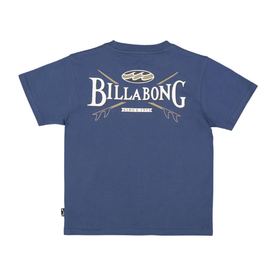 Billabong Groms Crossboards Tee Dark Denim