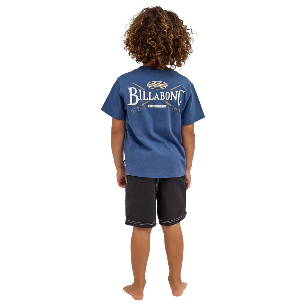 Billabong Groms Crossboards Tee Dark Denim