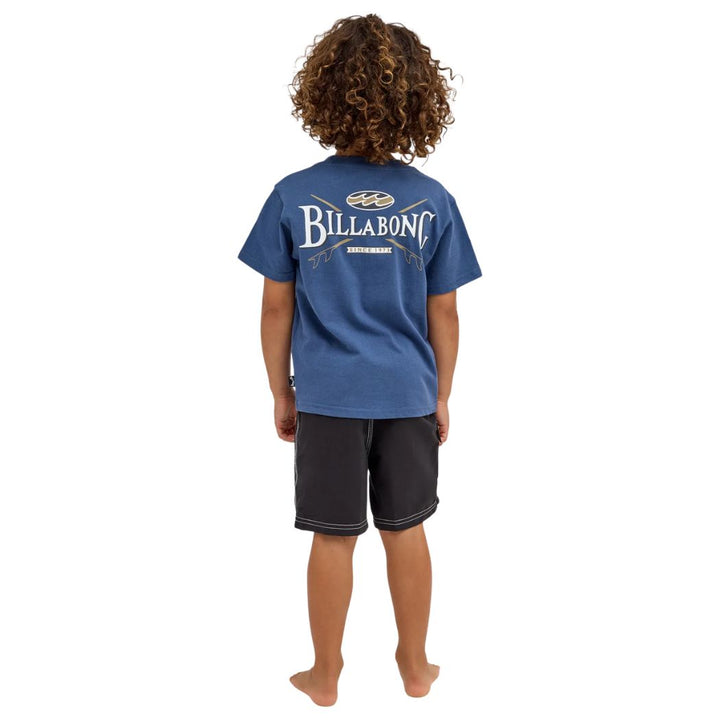 Billabong Groms Crossboards Tee Dark Denim