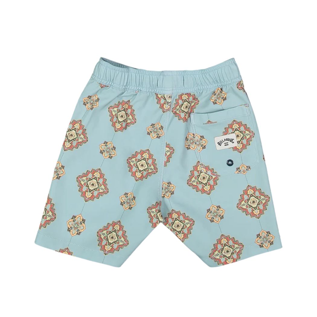 Billabong Groms Good Times Layback Boardshorts Light Blue