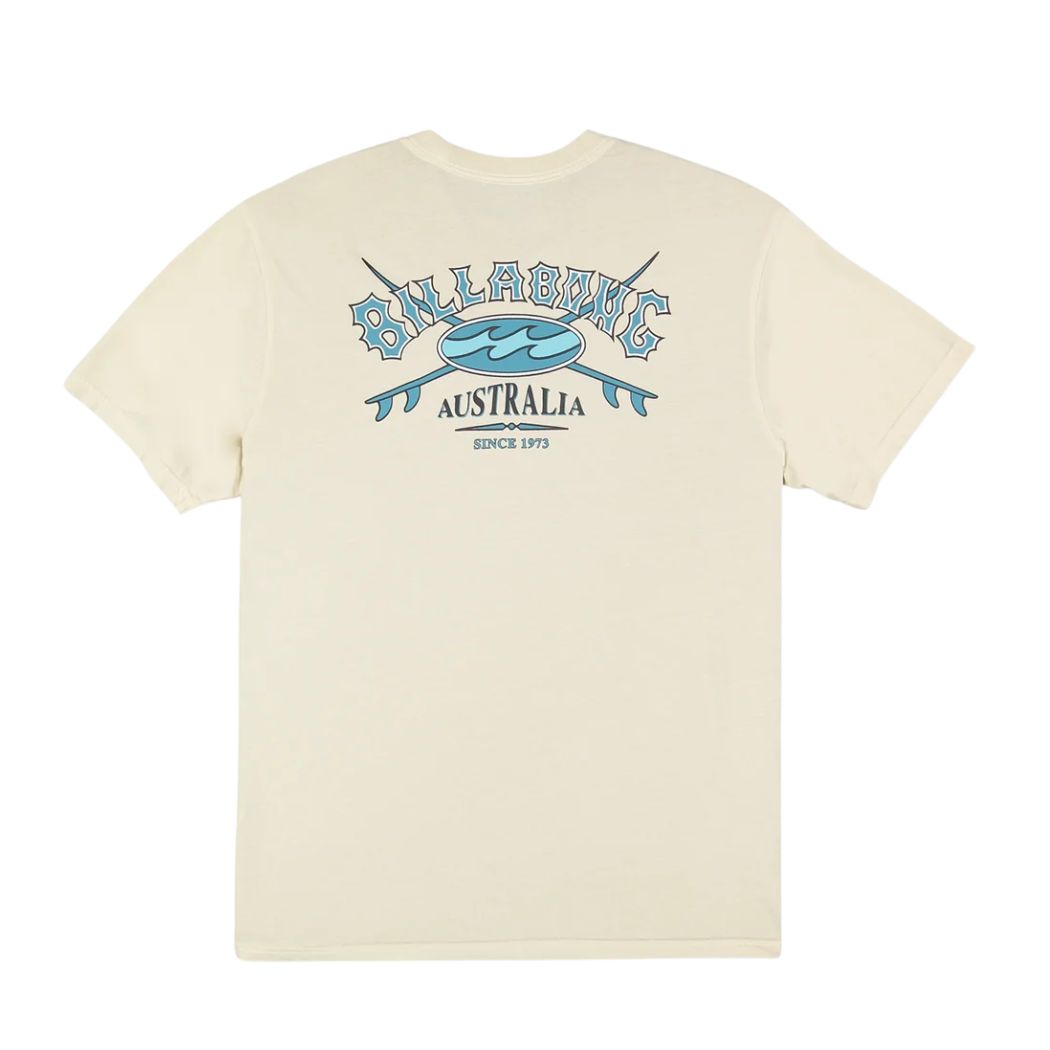 Billabong Heritage Arch Wave Wash Premium Tee Oatmeal