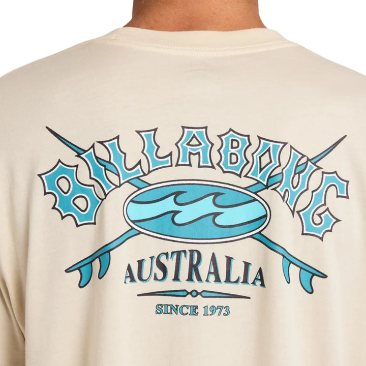 Billabong Heritage Arch Wave Wash Premium Tee Oatmeal