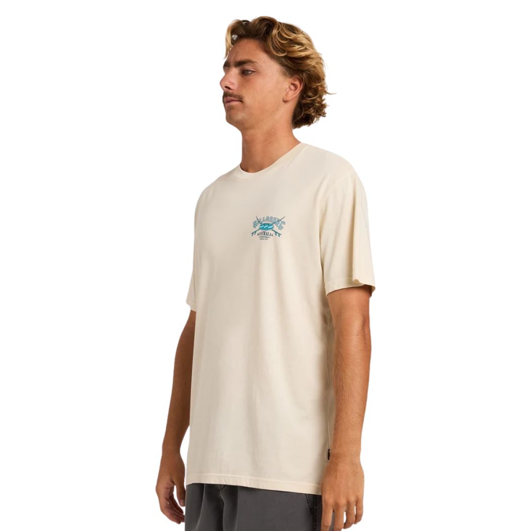 Billabong Heritage Arch Wave Wash Premium Tee Oatmeal