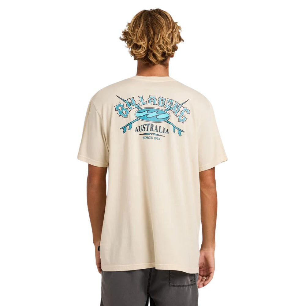 Billabong Heritage Arch Wave Wash Premium Tee Oatmeal
