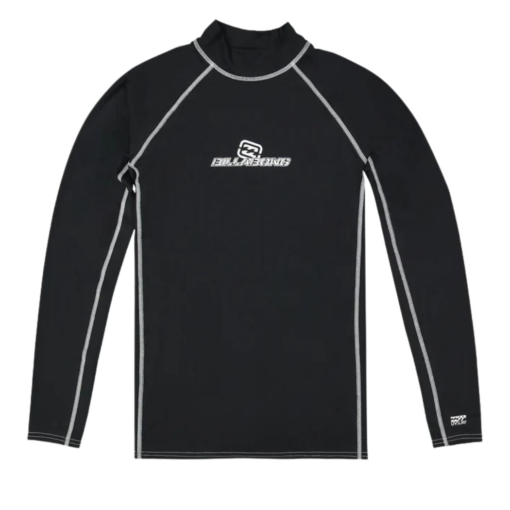Billabong Jimmy Contrast Long Sleeve Rash Shirt Black