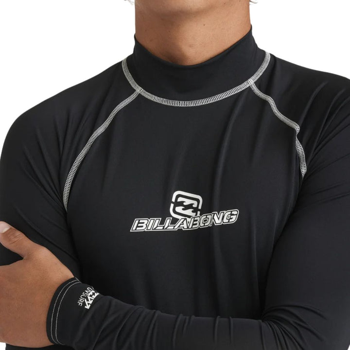 Billabong Jimmy Contrast Long Sleeve Rash Shirt Black