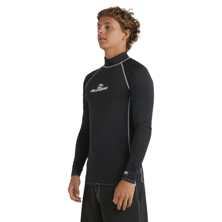 Billabong Jimmy Contrast Long Sleeve Rash Shirt Black