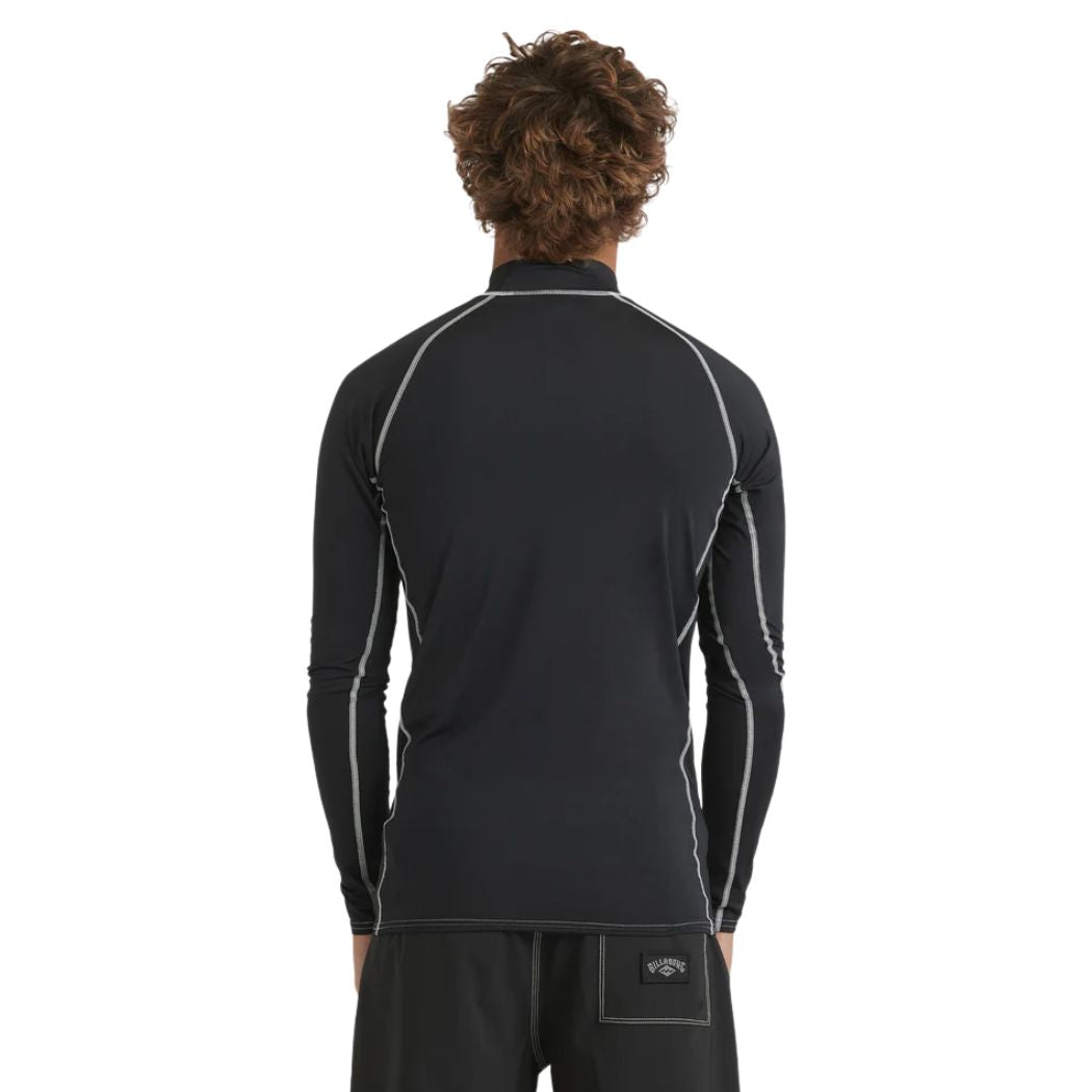 Billabong Jimmy Contrast Long Sleeve Rash Shirt Black