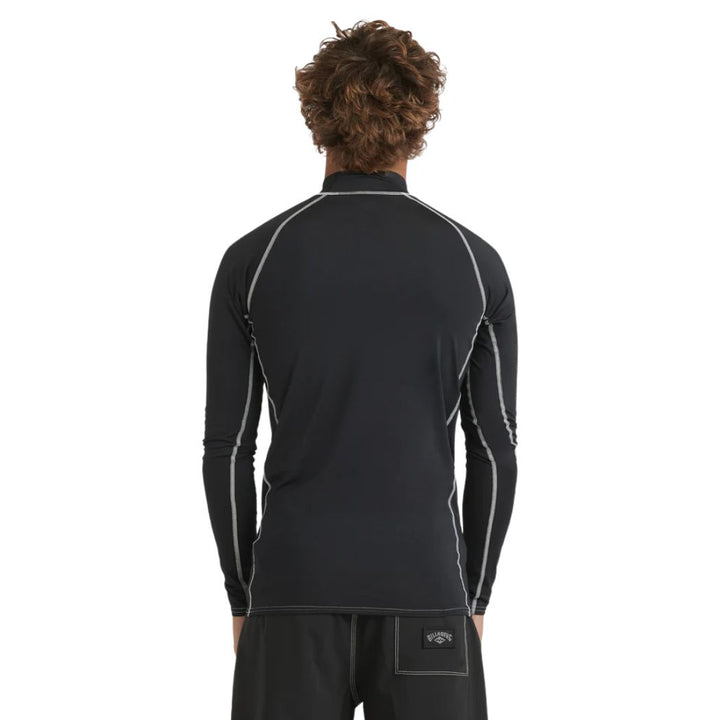 Billabong Jimmy Contrast Long Sleeve Rash Shirt Black