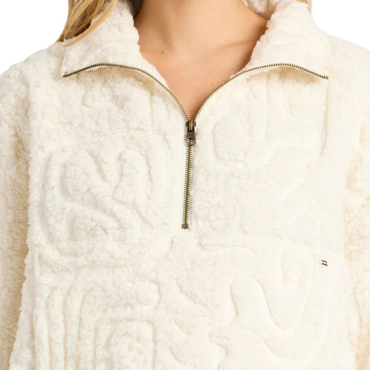 Billabong Le Love Half Zip Crew Salt Crystal