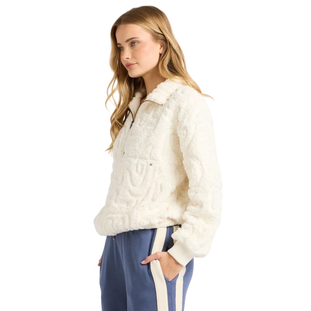 Billabong Le Love Half Zip Crew Salt Crystal