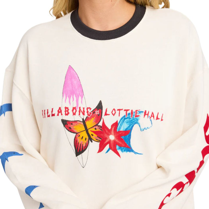 Billabong Lottie Hall Crew Salt Crystal