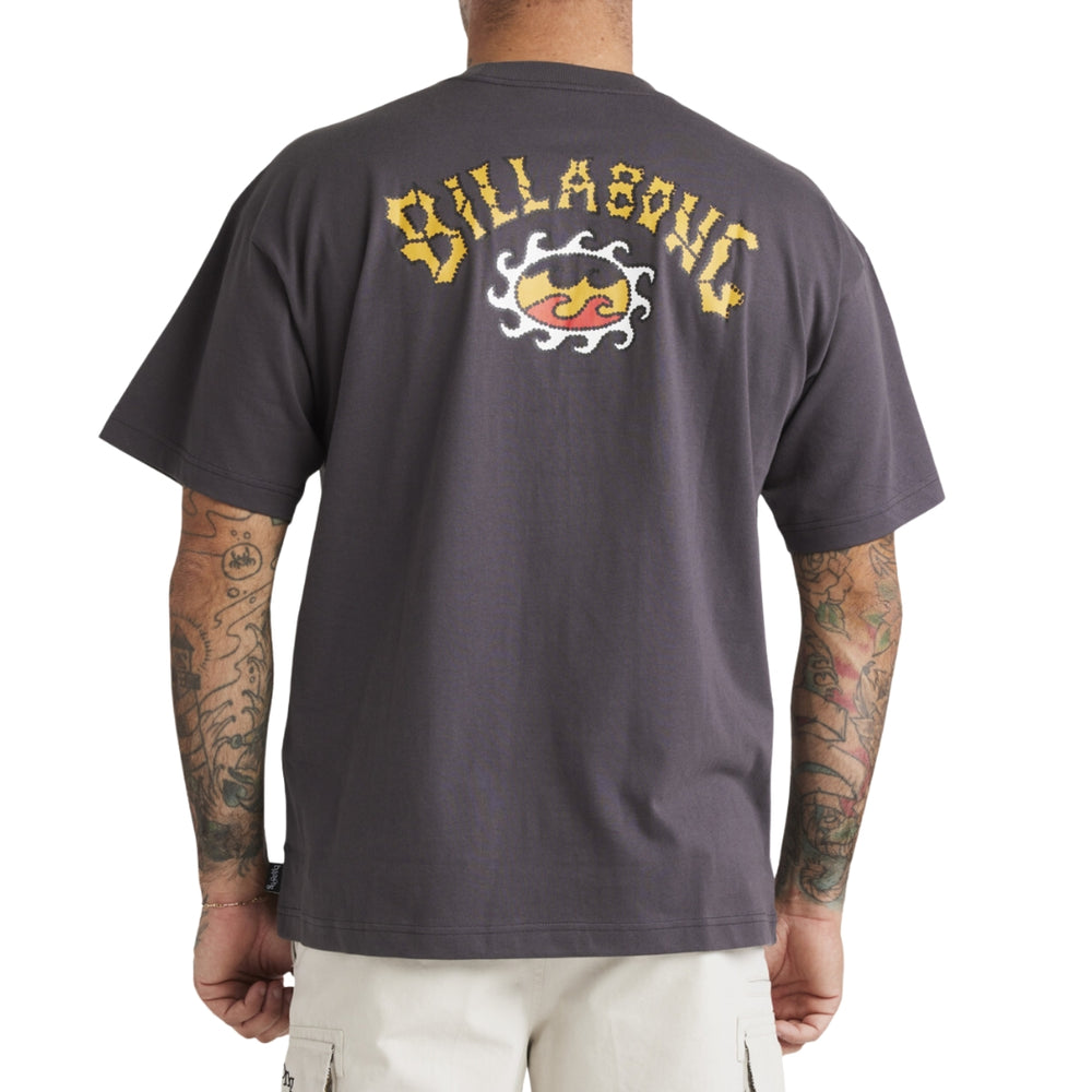 Billabong Otis Arch Sun Tee Charcoal 