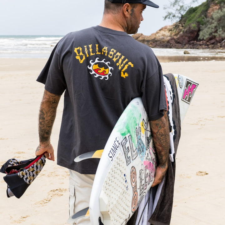 Billabong Otis Arch Sun Tee Charcoal 