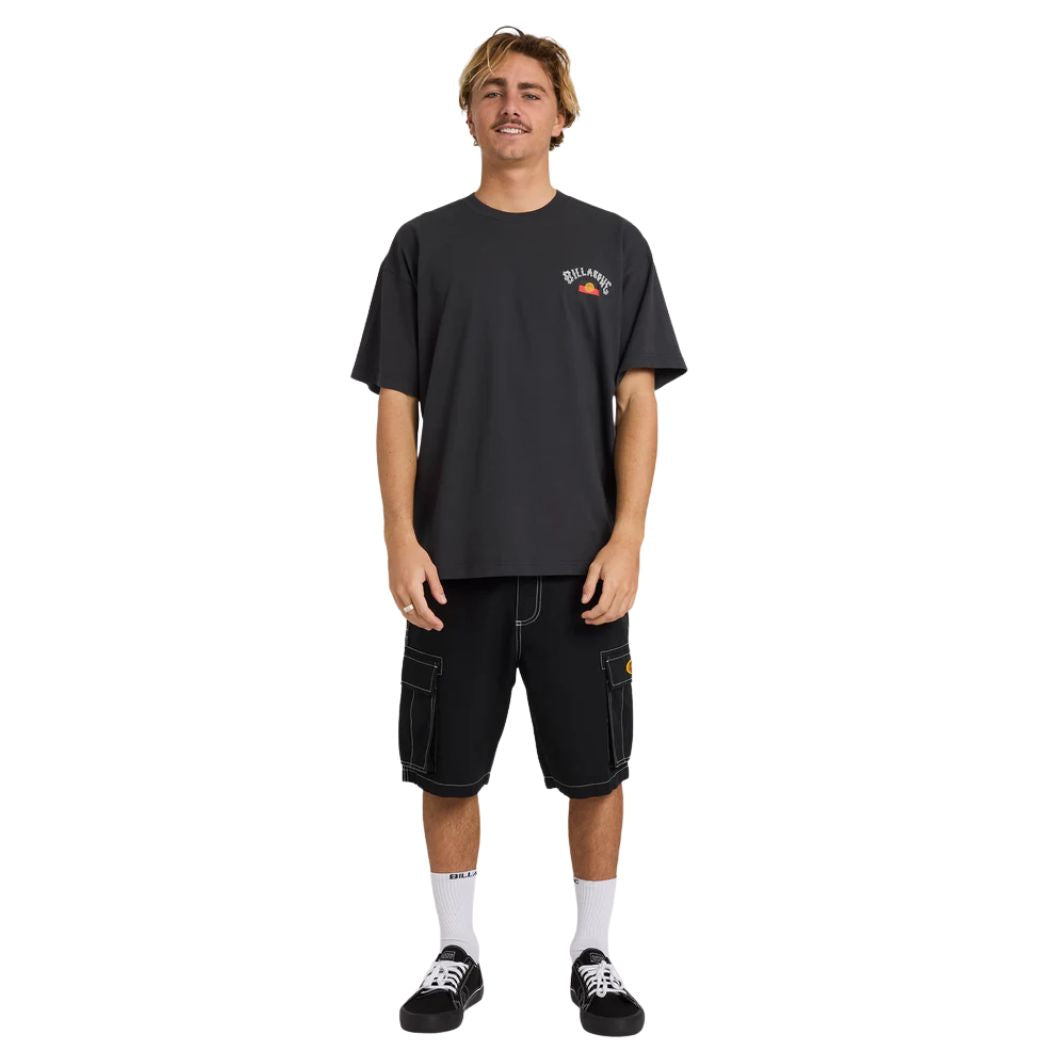 Billabong Otis Flag Arch Tee Charcoal
