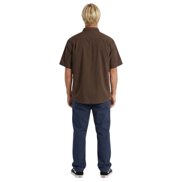 Billabong Otis Flag Short Sleeve Shirt Chocolate