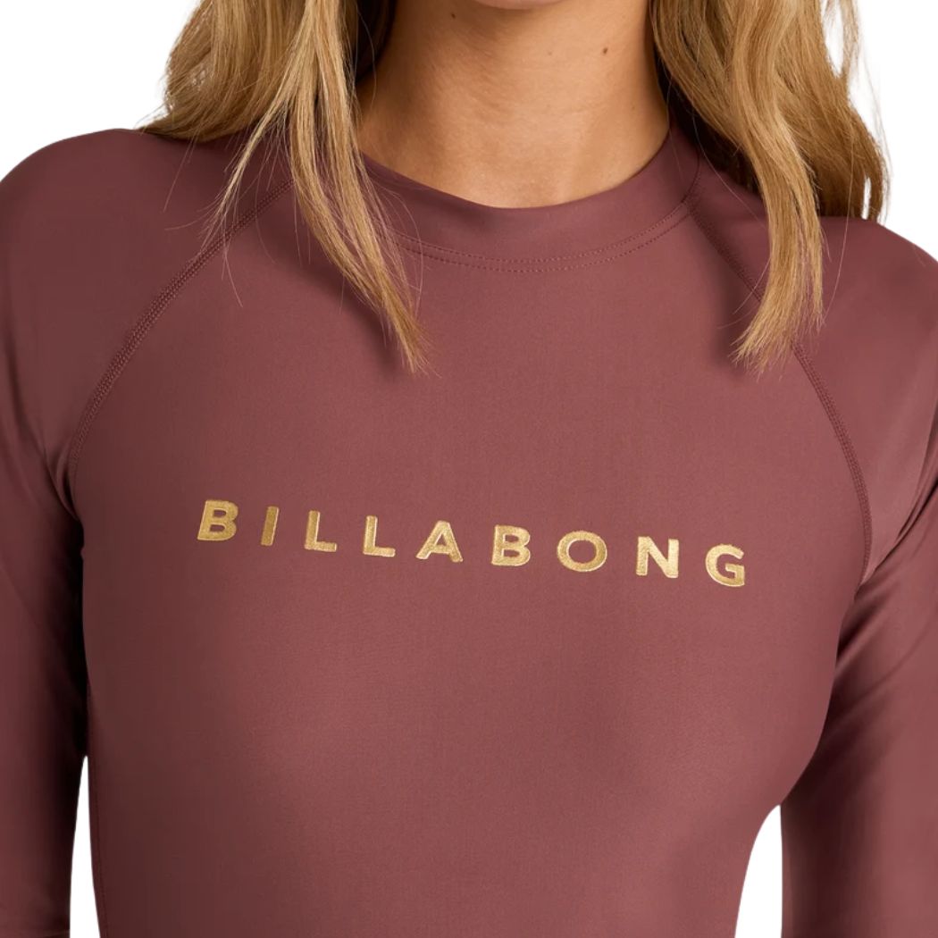 Billabong Pacific Long Sleeve Foil Rash Vest Espresso