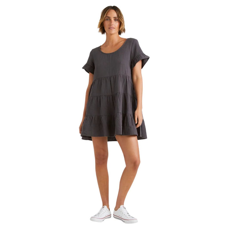 Billabong Pixie Mini Dress Washed Black