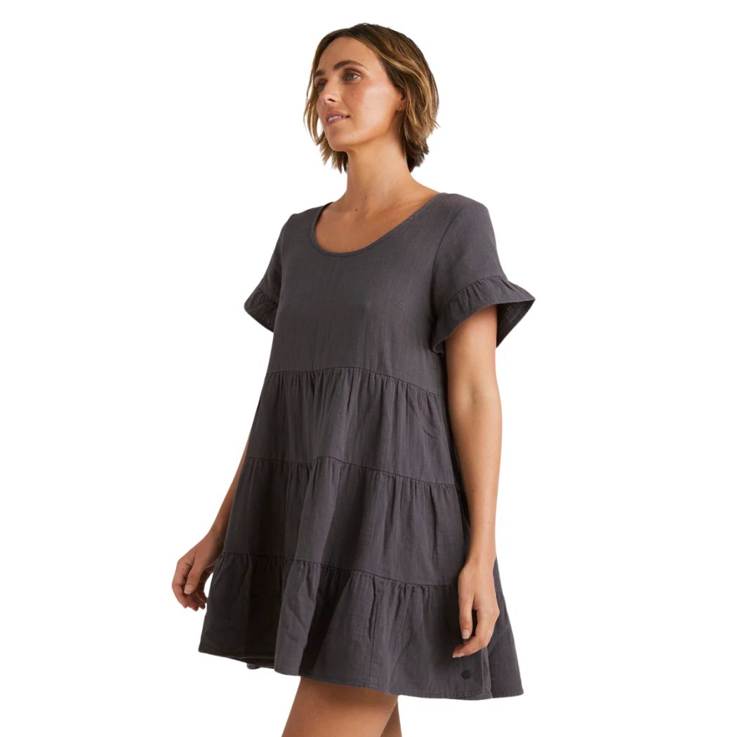 Billabong Pixie Mini Dress Washed Black