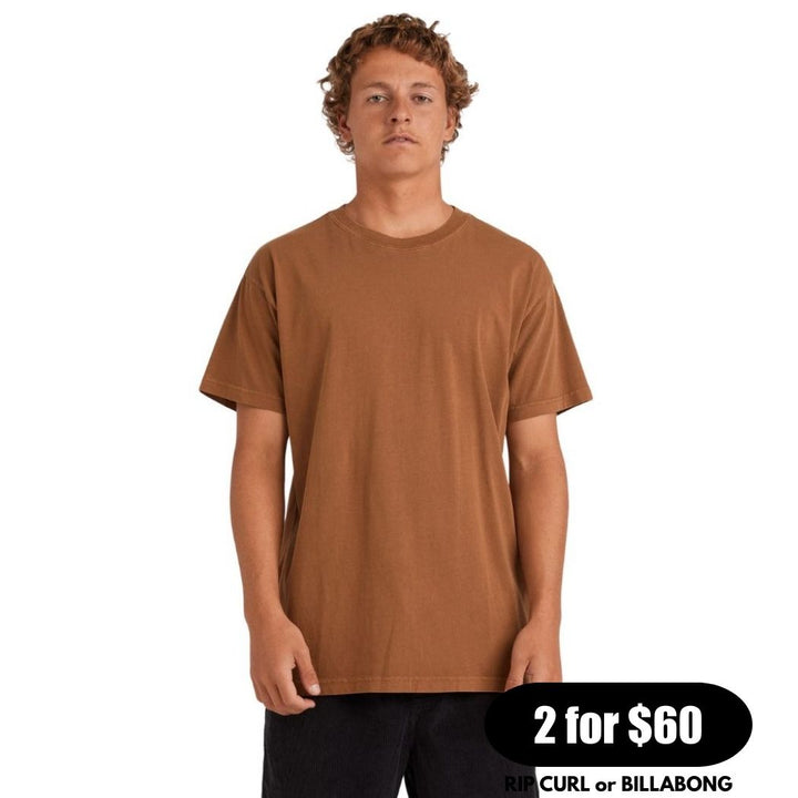 Billabong Premium Wave Wash Tee Tobacco