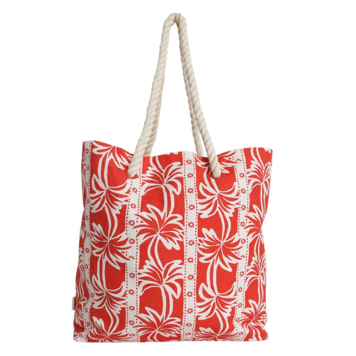 Billabong Row Of Palms Beach Bag Red Aloha
