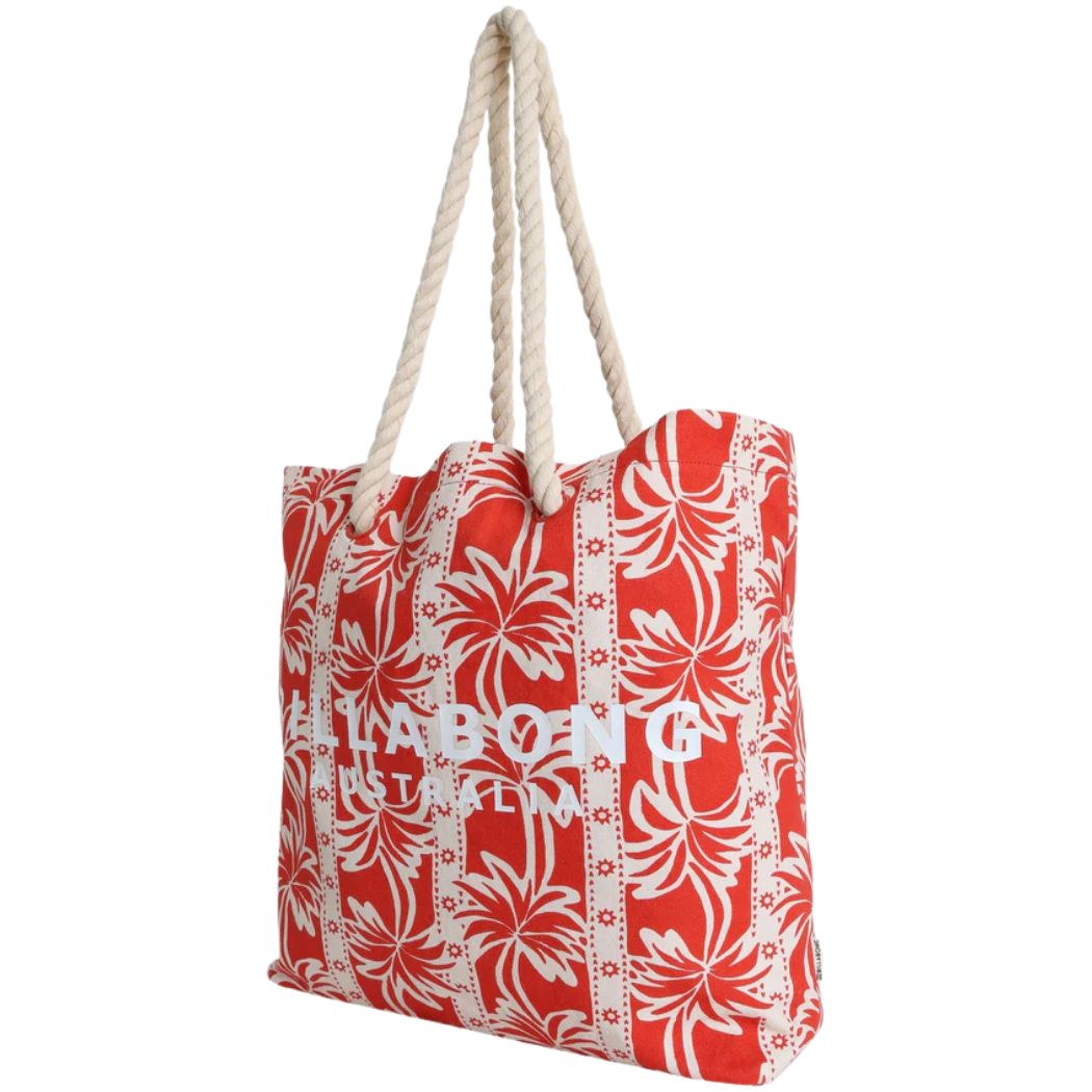 Billabong Row Of Palms Beach Bag Red Aloha