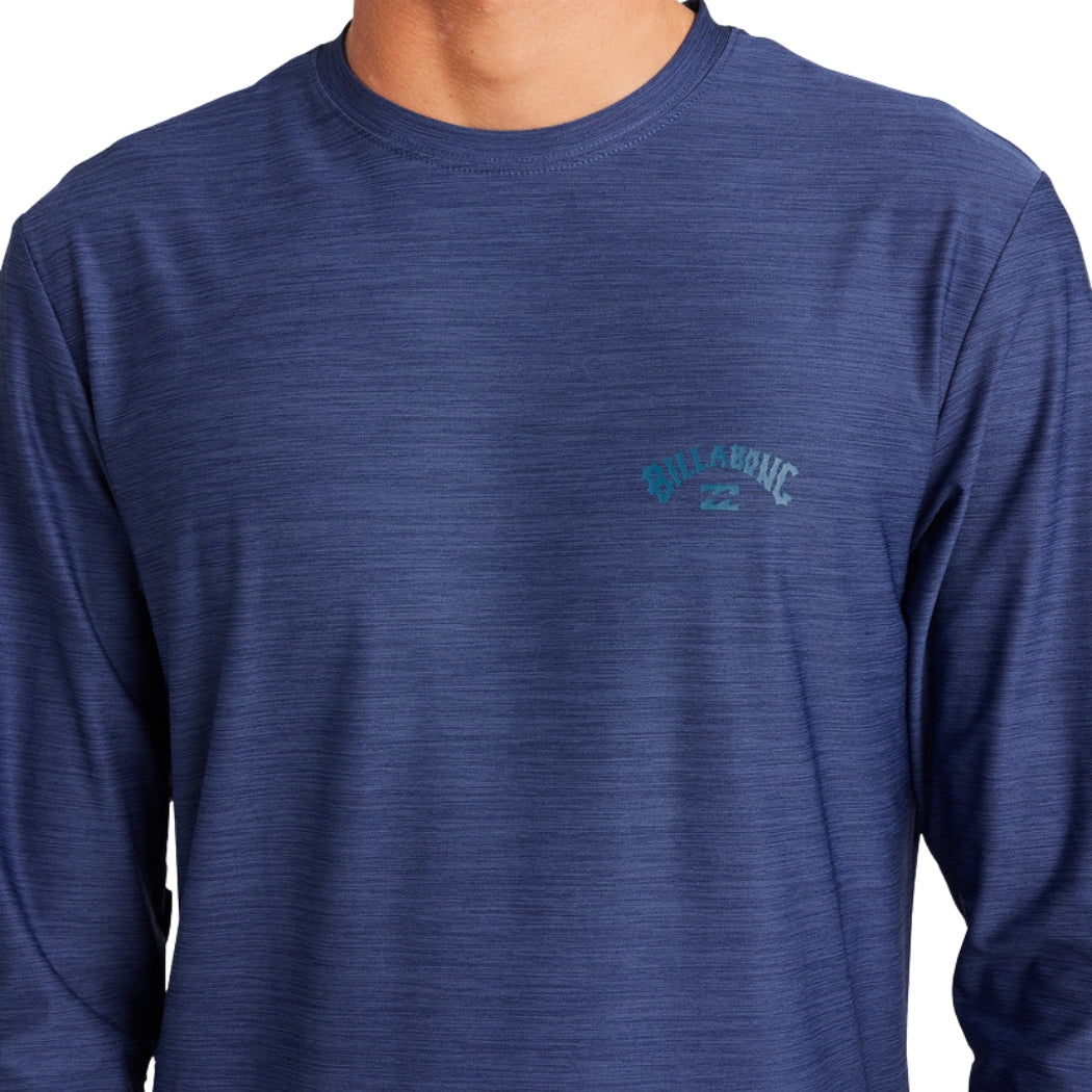 Billabong Shoreline Loose Fit Long Sleeve Rash Shirt Denim Heather