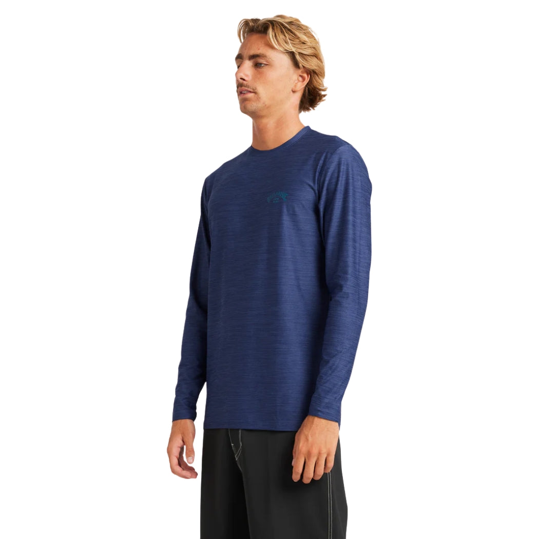 Billabong Shoreline Loose Fit Long Sleeve Rash Shirt Denim Heather
