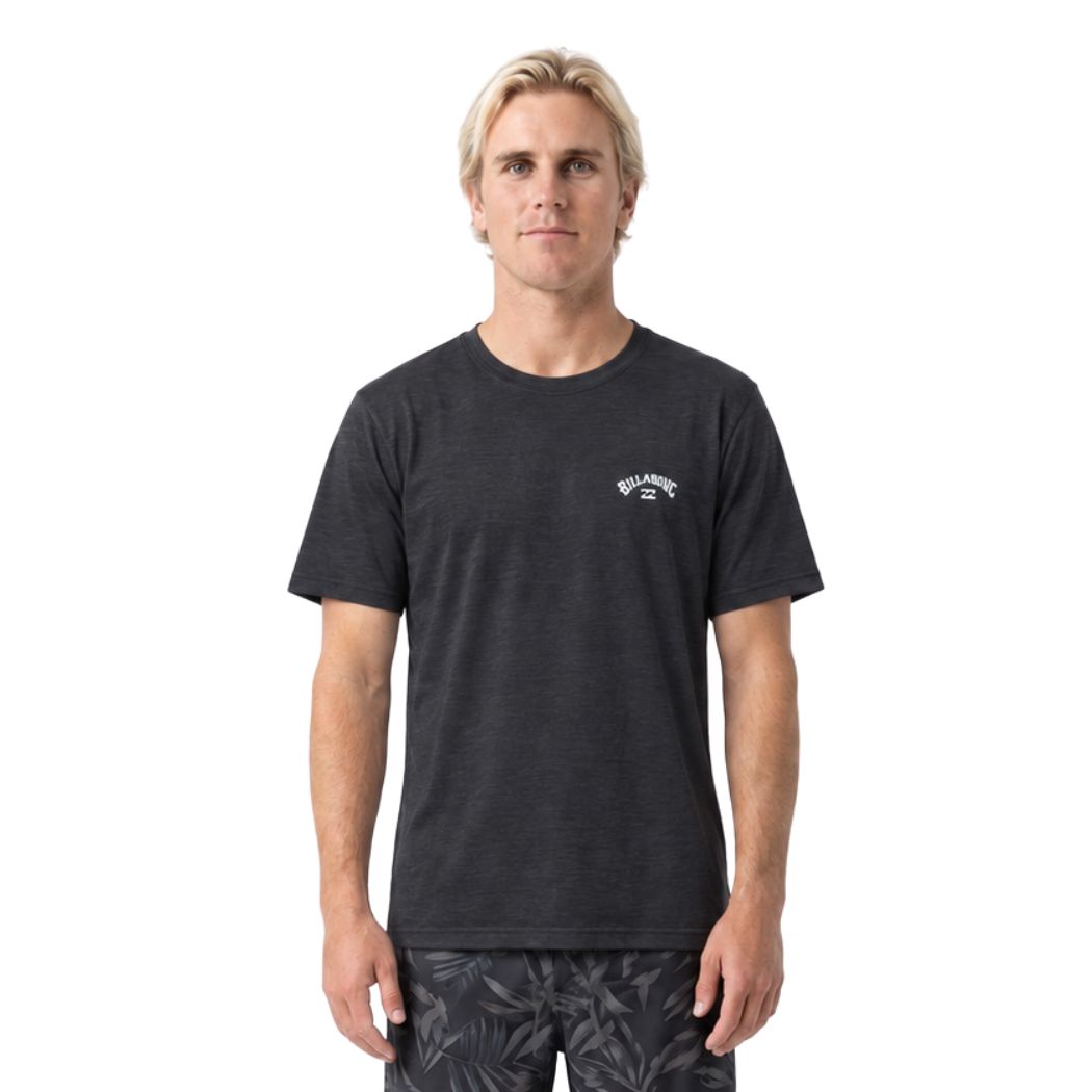 Billabong Shoreline Loose Fit SS Rash Shirt Black Heather