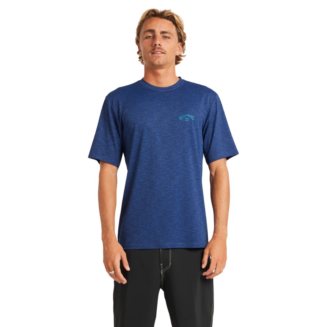 Billabong Shoreline Loose Fit SS Rash Shirt Denim Heather