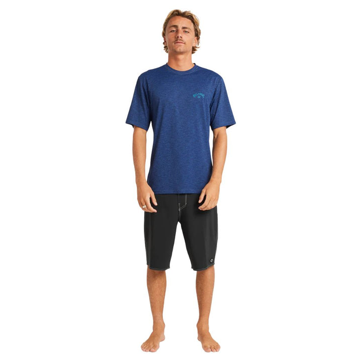 Billabong Shoreline Loose Fit SS Rash Shirt Denim Heather