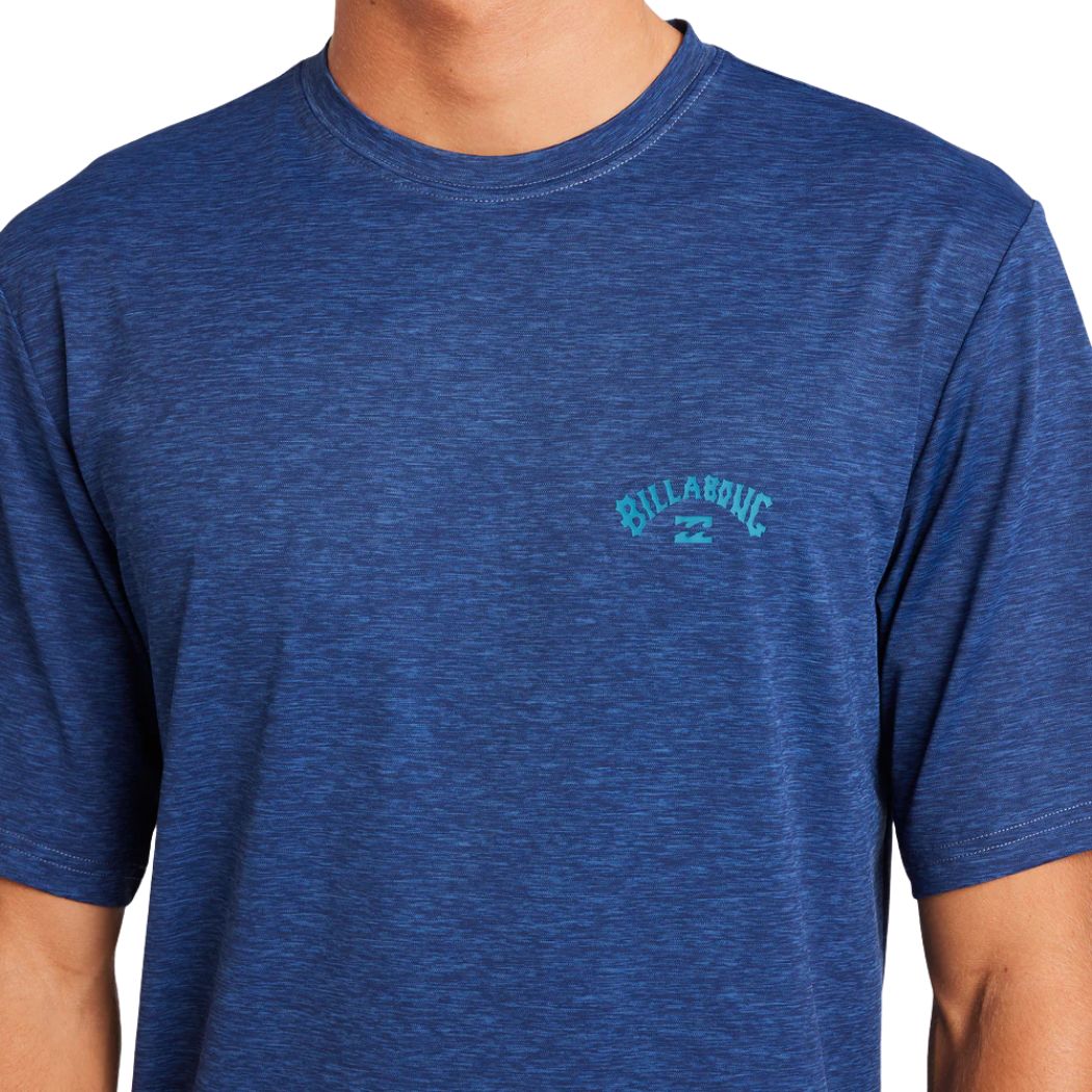 Billabong Shoreline Loose Fit SS Rash Shirt Denim Heather