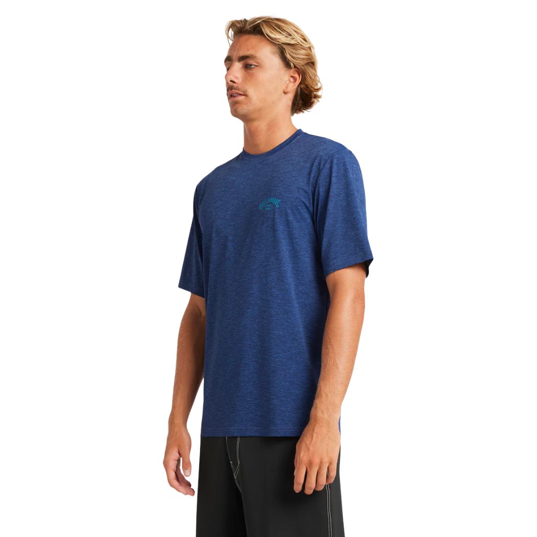 Billabong Shoreline Loose Fit SS Rash Shirt Denim Heather