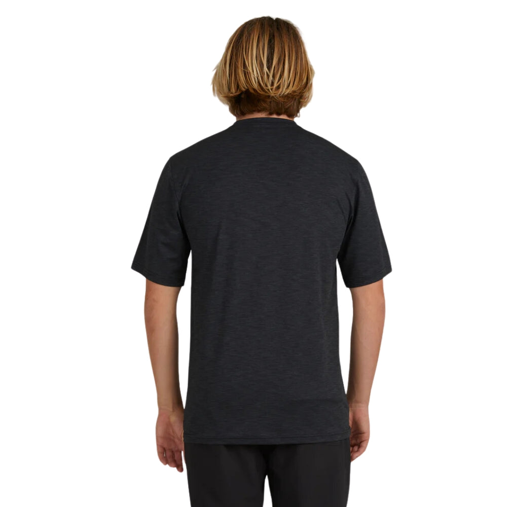 Billabong Shoreline Loose Fit Short Sleeve Rash Shirt Black Heather