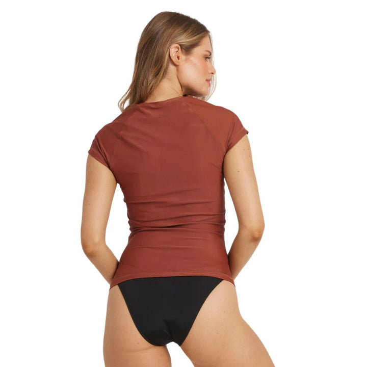 Billabong Society Foil Short Sleeve Sunshirt Cowhide