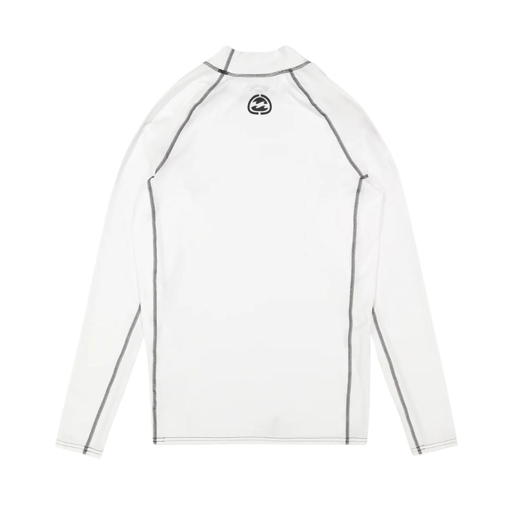 Billabong Spec 73 Performance Fit LS Rash Vest White