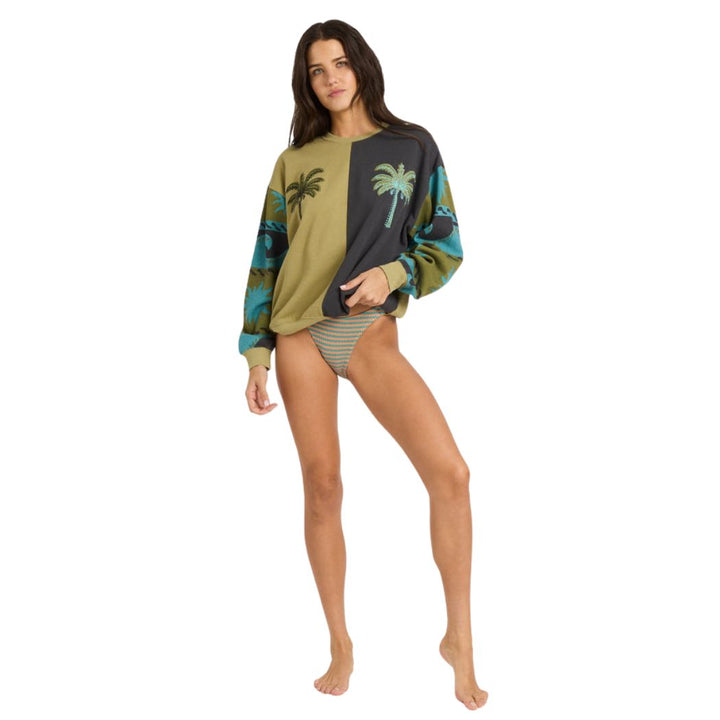 Billabong Split Palm Kendal Crew Cedar