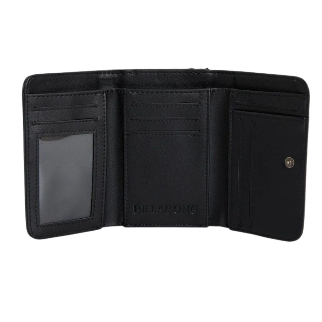 Billabong Starsurfer Trifold Wallet Black Pebble