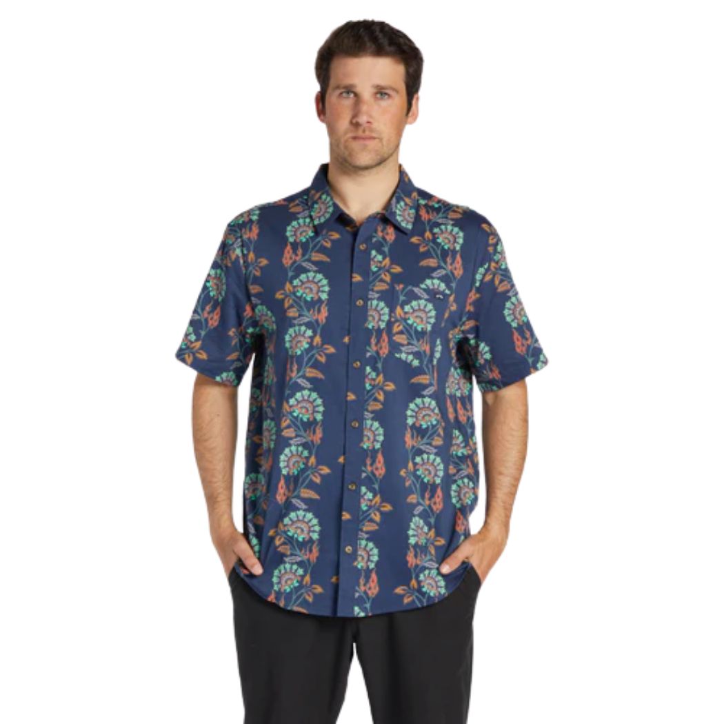Billabong Sundays Short Sleeve Shirt Dark Blue