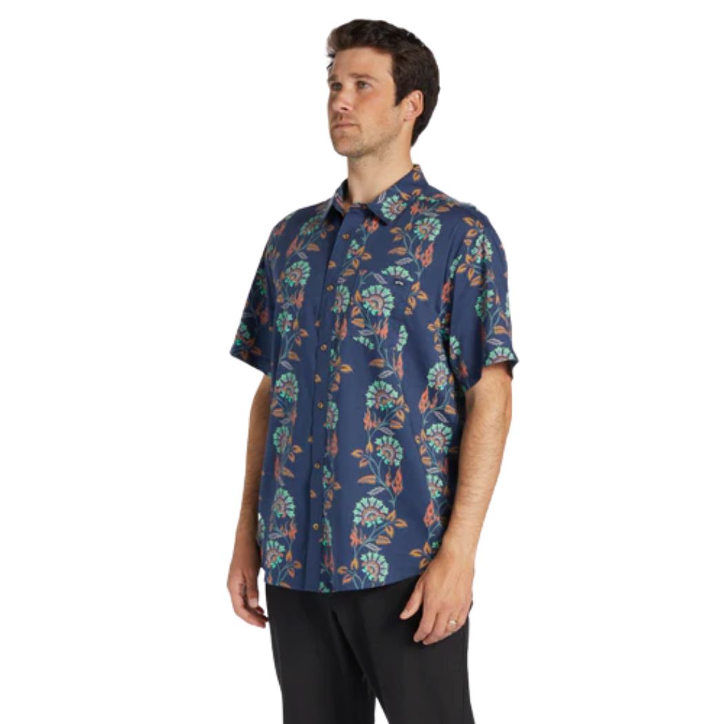 Billabong Sundays Short Sleeve Shirt Dark Blue