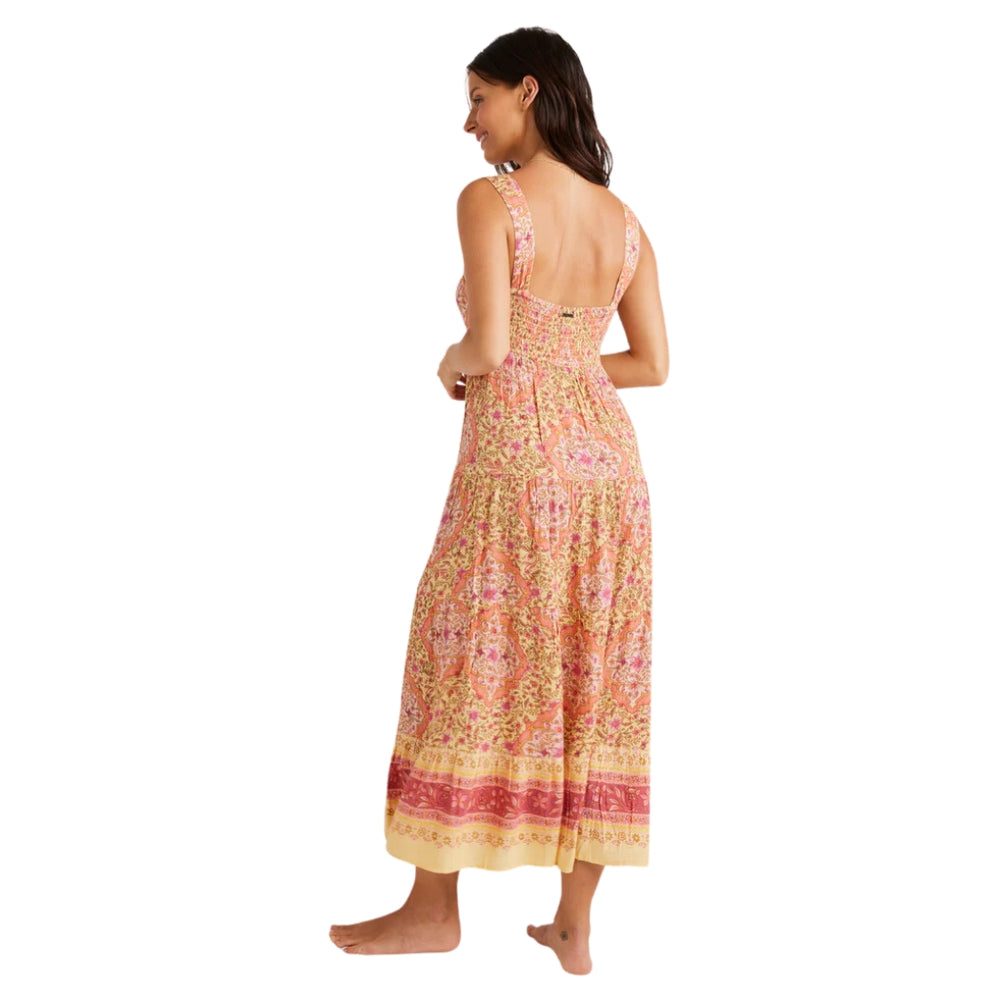 Billabong Sweet Mystic Shine Midi Dress Pale Yellow