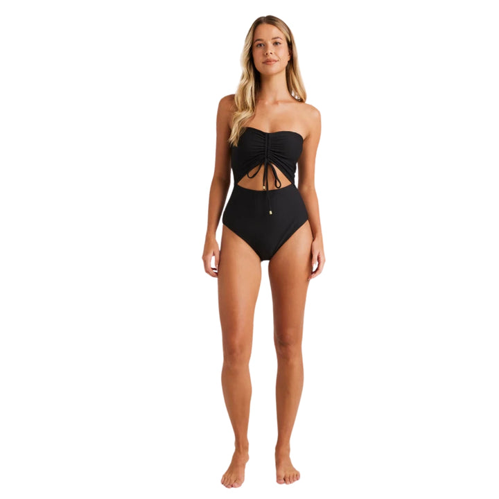 Billabong Tanlines Bandeau One Piece Black