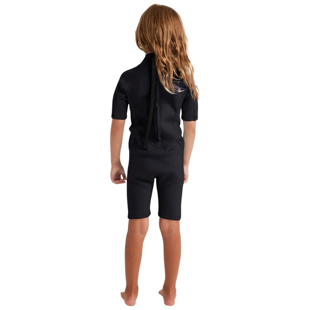 Billabong Toddler Girls 202 Foil Back Zip Springsuit Black Orchid