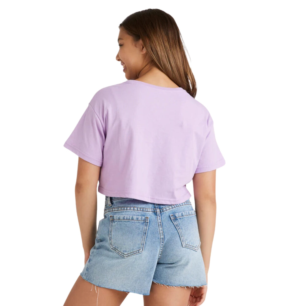 Billabong Vintage Surf True Boy Crop Tee Tulip