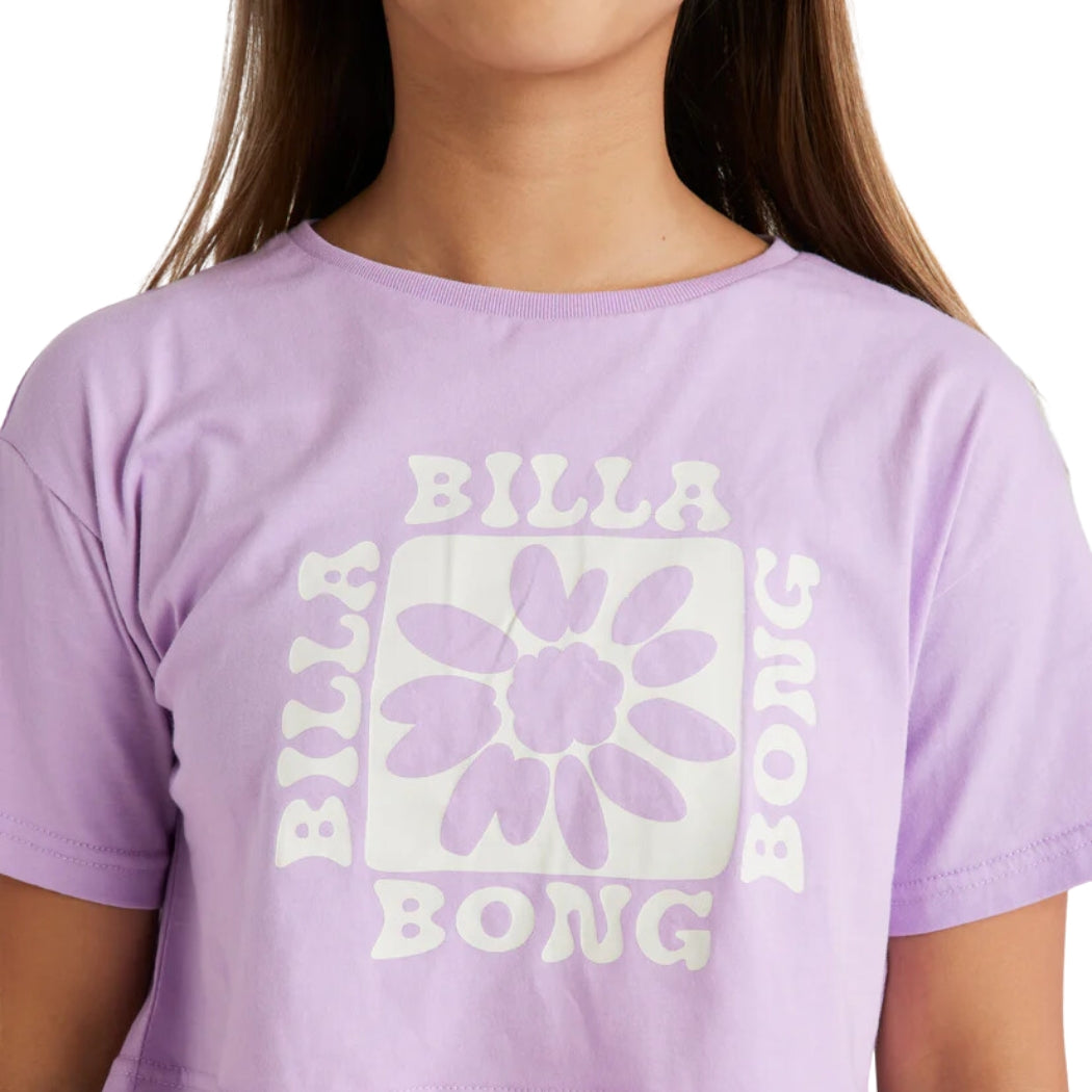 Billabong Vintage Surf True Boy Crop Tee Tulip